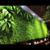 Grama artificial parede de planta verde artificial varanda plástico fundo decorativo verdejamento externo parede artificial tapete de grama artificial biônico falso