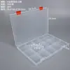 Caja de Almacenamiento de Plástico Engrosada Fija de 15 Compartimentos para Piezas de Ferretería y Exhibición de Muestras, Caja Organizadora de PP para Herramientas Pequeñas y Empaque