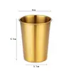 Taza de cerveza de acero inoxidable 304, taza de café, taza anti-caídas para jugo y bebidas frías para restaurante, vaso de agua de una sola capa para uso en casa y bar