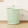 Lixeira Doméstica de Plástico Aberta Simples Tamanho Pequeno e Grande Banheiro Vazado Sala de Estar Cozinha Cesto de Lixo de Papel Tamanho Grande Cesto de Separação
