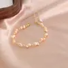 Pulseira de Miçangas de Pérola de Água Doce Natural Pequena e Fresca Moda Simples Elegante Temperamento Joia de Mão Atacado