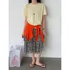 Camiseta Versátil de Manga Corta Estilo Coreano Luxi para Mujer, Nueva Camiseta Ligera Transpirable de Cuello Redondo para Verano 21015