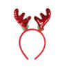 Suministros de decoración para fiestas navideñas transfronterizas de estaciones independientes, diadema de cuerno de alce de color brillante para la cara, diadema, tocados al por mayor