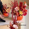 Balde de Flores de Ano Novo Ruyi de Caqui Enfeites de Caqui Balde Abraço Balde Tamanho Grande Pequeno Caixa de Presente de Flores de Ano Novo Decoração de Festival