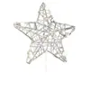 Hermosa Decoración de Pastel de Perlas Cumpleaños Horneado Hueco Alambre de Hierro Dorado Plateado Bandera de Estrella Hierro Forjado Estrella de Cinco Puntas Enchufe