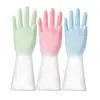 Guantes de goma cocina lavado de platos guantes para el hogar guantes para el hogar cocina lavar platos lavandería látex guantes para el hogar al por mayor