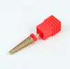 Ponta de polimento de unha estendida com dentes de ouro revestida de titânio, ponta de lixamento para remoção e modelagem de unhas, acessório para máquina de polimento elétrica