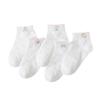 Calcetines para niños al por mayor 2025 primavera y verano calcetines finos de malla para niñas calcetines de algodón peinado blanco puro para niños calcetines náuticos calcetines para estudiantes