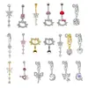 Fábrica de Joyería Yiwu Hecho a Medida Más Vendido Anillos para Ombligo, Collares, Pulseras, Anillos, Piercings de Nariz, Joyería para Ombligo con Forma de Corazón y Mariposa