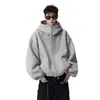Moda Harajuku casual e descontraída, jaqueta com capuz artística e moderna, peça versátil simples e estilosa em estilo japonês.