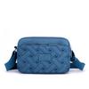 Nueva Bolsa de Hombro Casual a la Moda Combinable Pequeña Bolsa Cuadrada de Nailon Repelente al Agua Bolso Cruzado para Mujer Estilo Coreano Multicapa para Teléfono Móvil