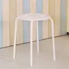 Banqueta de Plástico Casa Oito Furos Redonda Banqueta Mesa de Jantar Banqueta Colorida Simples Espessada Moderna Falsa Malus Banqueta Alta
