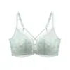 Sujetador original de encaje push-up con cierre al frente, delgado, sin varillas, para mujer, sexy, transpirable, anti-caída, de algodón