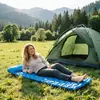 Nido de huevo cojín inflable exterior con almohada cama inflable TPU tienda de campaña de camping alfombrilla para dormir a prueba de humedad descanso para el almuerzo venta al por mayor personalizado
