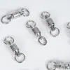 Anillo de ocho con rodamiento doble en relieve para objetos grandes, giratorio de acero inoxidable, accesorios de pesca en mar, pesca de arrastre súper fuerte