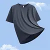 Camiseta Curta Estilo Ins Artístico 2026 Verão Fina Seda de Gelo Respirável Secagem Rápida Fitness Yoga Roupa Corrida Esportes Top