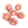 Cabezas de Flores de Peonía Artificiales Y, Accesorios para el Cabello Hechos a Mano para Bricolaje, Decoraciones para Cajas de Flores, Arreglos Florales para Bodas y Hogar, Decoraciones de Boda
