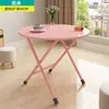 Mesa Plegable para Uso Doméstico, Mesa de Comedor para Viviendas de Alquiler, Mesa Pequeña para Comer en Apartamentos de Alquiler, Dormitorio, Mesa Portátil para Exteriores, Mesa Cuadrada Simple para Montar Puestos