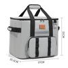 Bolsa de gelo portátil de grande capacidade para acampamento, bolsa de almoço fria para carro, bolsa de isolamento multifuncional para lancheira