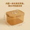Caja sellada de comida y premios para perros iones de plata antibacterianos caja de PP alta transparente se puede ver la cantidad restante ranura para tarjetas apilable a prueba de humedad