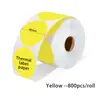Para papel de etiqueta térmica da impressora D100, papel de etiqueta térmica adesiva