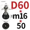 Varilla Niquelada Taza de Pie de Nylon Tornillo Accesorios de Perfil de Aluminio Soporte de Pie de Ajuste Direccional Tornillo para Piso M8-M24