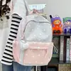 Mochila nueva casual, fresca, versátil, de gran capacidad, estilo universitario para mujer, para estudiante de preparatoria, alta apariencia, para ir al trabajo, moderna