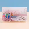 Carpeta de acordeón arcoíris, carpeta de documentos mini de oficina A6 con cordón de plástico, carpeta de almacenamiento de 13 compartimentos al por mayor