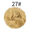 Pelucas de Cabello Sintético de Alta Temperatura Estilo Europeo y Americano, Postizos de Moño para Mujer, Anillos de Cabello Rizado, Extensiones de Cabello Transfronterizas, Gomas Elásticas para el Cabello de Comercio Exterior, Cabello Sintético