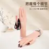 Modelo de Mano Artificial para Práctica de Uñas Artísticas al por Mayor Transfronterizo con Articulaciones, Mano Protésica de Silicona con Piezas de Uñas Insertables, Accesorios de Exhibición de Dedos Falsos