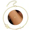 Pulsera Inicial de 26 Letras Transfronteriza de Amazon, Moderna y Elegante, Versátil para el Uso Diario, Joyería de Diseño Nuevo de Nicho para Mujeres