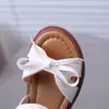 Sandalias Romanas para Niñas 2026 Verano Nueva Moda Sandalias con Lazo Sandalias de Tira Cruzada para Niñas Pequeñas Sandalias de Suela Suave