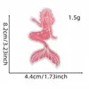 Nuevo Parche de Tela Bordado de Sirena de Dibujos Animados de Fantasía Parche de Unicornio Parche Bordado por Computadora Stock Listo Venta al por Mayor
