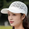 Boné de Baseball para Mulheres, Chapéu de Sol para Proteção Solar ao Ar Livre na Primavera e Verão, Chapéu de Sol Respirável Vazado, Boné com Aba de Malha Tricotada