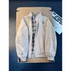 Ropa exterior masculina vintage estilo americano con cuello alto y corte holgado, nueva colección de otoño, casual y versátil, chaqueta ligera de lujo