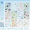 Fornecimento Direto da Marca Yuxian Livro de Adesivos Cortados para Pets Floresta de Cartas de Gato Fofo Estilo Gato Journal Adesivos de Cena DIY