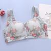 Ropa interior fina de botones frontales para mujeres de mediana edad Zhangyan, especial para madres mayores, chaleco sujetador de malla fresca y transpirable