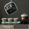 Taza de Té de Vidrio Roja con Tapa Olla Grande Individual No Caliente para una Persona Juego de Té Kung Fu Tetera de Color Bajo Esmalte