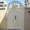 Puerta de Patio de Aleación de Aluminio, Puerta de Jardín Exterior, Puerta de Villa Campestre, Puerta de Patio de Hierro Forjado, Puerta Eléctrica de Patio de Apertura Simple/Doble