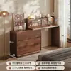 Tocador y Cómoda de Madera Maciza Cuidadosamente Seleccionados, Modelo Nuevo para Dormitorio, Mesa de Maquillaje Minimalista Moderna, Gabinete de Almacenamiento de Mesita de Noche Estilo Mediados de Siglo