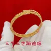 Pulsera de cuentas de disco flash Sansheng Sanshi pulsera de tres anillos pulsera elástica retráctil con memoria venta al por mayor regalo para mujeres