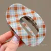 Novo Presilha de Bico de Pato de Tricô Outono/Inverno Tamanho Grande Grampo para Parte de Trás da Cabeça 2026 Estilo Coco Presilha de Garra Presilha Reta