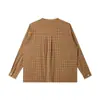 Ropa Vintage Yidao Otoño 2026 Nuevo Retro Japonés Artístico Cuadros Cuello Redondo Camisa Unisex Manga Larga Holgada