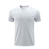 Camiseta personalizada de manga curta fitness, camiseta respirável de íons de prata que absorve o suor, camiseta publicitária com impressão, roupas esportivas de casal de secagem rápida