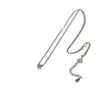 Collar Onihan de Plata de Ley S925 para Mujer Corea del Sur Caperucita Roja Explosiones Moda Cuadrado Cepillado Cadena Simple para Clavícula Joyería