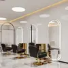 Espejo de Peluquería Iluminado Simple para Barberías, Espejo de Cuerpo Entero LED, Popular Espejo de Tocador de Pared para Salón de Cortes de Cabello y Estilismo