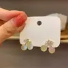 Pendientes de Moda Coreana Accesibles Estilo Lujo Pendientes Lindos de Cereza Dulces Femeninos Pendientes Pequeños Exquisitos para Mujer