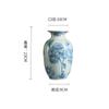 Jingdezhen estilo chino nuevo jarrón de porcelana azul y blanco alta gama jarrón pintado a mano adornos de botella de cerámica retro fabricantes mayoristas