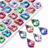 Bijuterias DIY Pingente de Cristal Acessórios Estrelas Flocos de Neve Lua Estrela do Mar Urso Folha de Bordo Multitamanho Colorido Furo para Pendurar