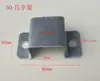 Accesorios para Vallas de Barandilla Acero Galvanizado Soporte de Montaje para Barandilla de Balcón Conector de Tubo Cuadrado Conector de Tapa de Pie de Plástico Botón de Presión